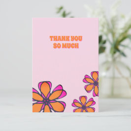 Tarjeta de agradecimiento a la floral moderna de B