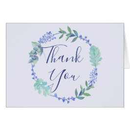 Tarjeta de agradecimiento a la floral Purple Sprin