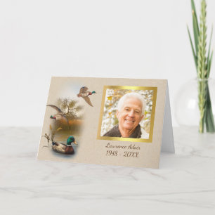 Tarjeta de agradecimiento a la foto conmemorativa