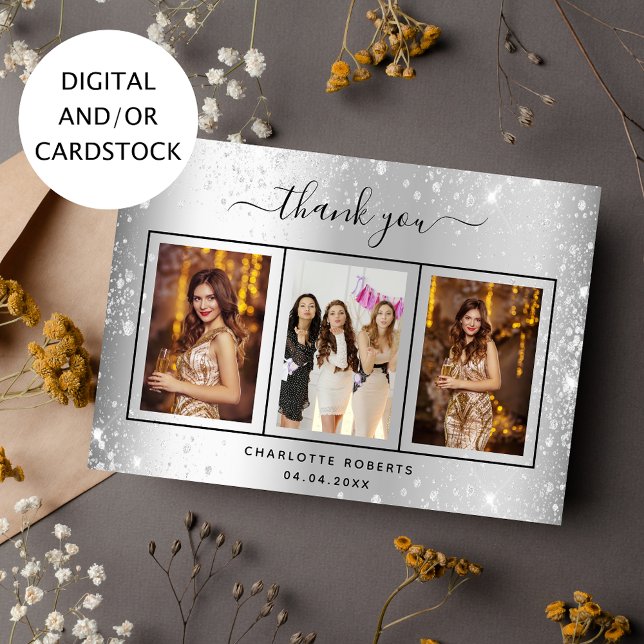 Tarjeta de agradecimiento a la foto del cumpleaños (Subido por el creador)