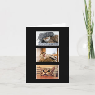 Tarjeta de agradecimiento a la foto del gato de tr
