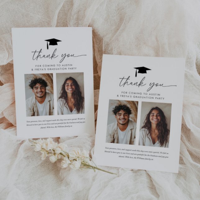 Tarjeta de agradecimiento a la graduación conjunta (Subido por el creador)