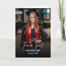 Tarjeta de agradecimiento a la graduación de Artsy