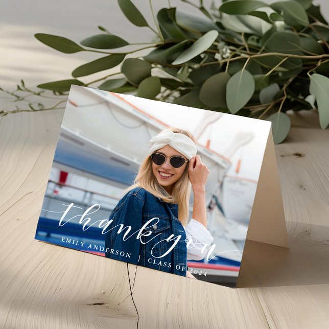 Tarjeta de agradecimiento a la graduación de calig (Subido por el creador)