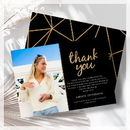 Tarjeta de agradecimiento a la graduación de fotos