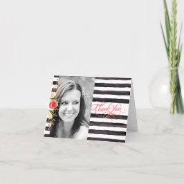 Tarjeta de agradecimiento a la graduación de fotos