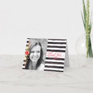 Tarjeta de agradecimiento a la graduación de fotos