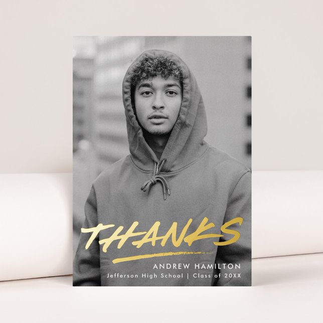 Tarjeta de agradecimiento a la graduación de la fo (Subido por el creador)