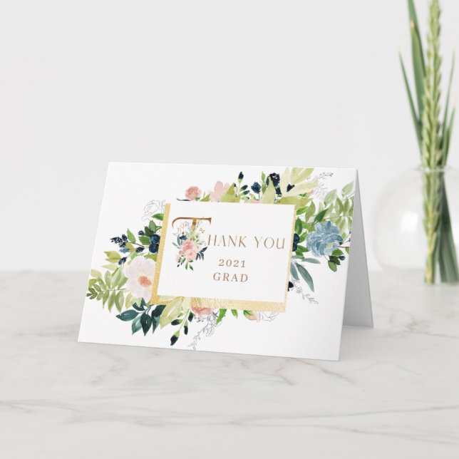 tarjeta de agradecimiento a la graduación de la fo (Anverso)