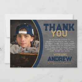 Tarjeta de agradecimiento a la graduación de la Na