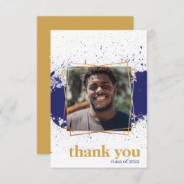 Tarjeta de agradecimiento a la graduación de Splat