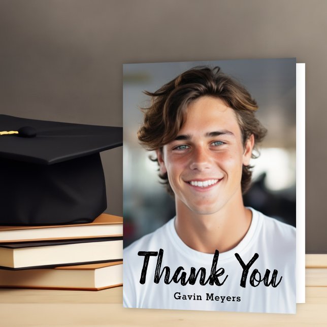 Tarjeta de agradecimiento a la graduación personal (Subido por el creador)