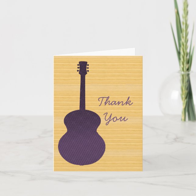 Tarjeta de agradecimiento a la guitarra del país p (Anverso)
