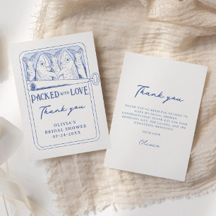 Tarjeta de agradecimiento a la increíble ducha de 