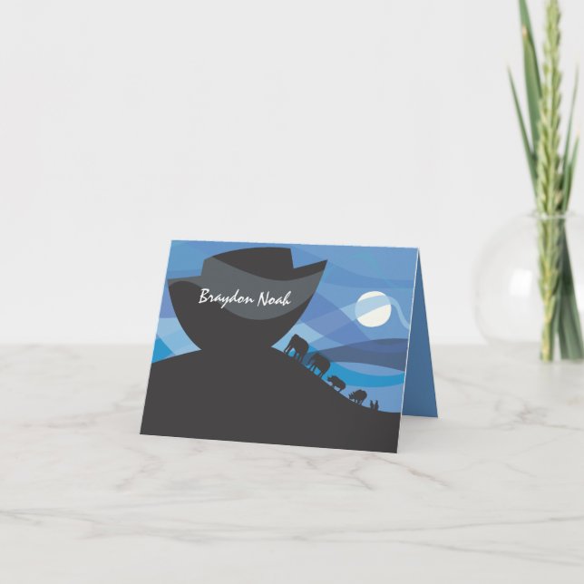 Tarjeta de agradecimiento a la invitación árabe de (Anverso)