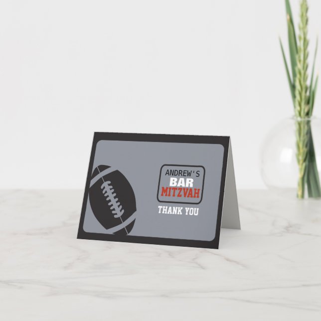 Tarjeta de agradecimiento a la invitación Mitzvah  (Anverso)