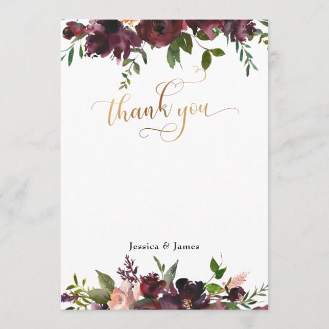 Tarjeta de agradecimiento a la Llanura de Oro Flor (Anverso)