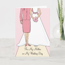 Tarjeta de agradecimiento a la madre de la novia