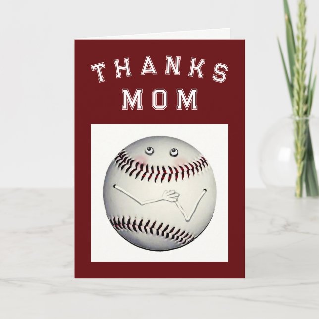Tarjeta de agradecimiento a la madre del béisbol (Anverso)