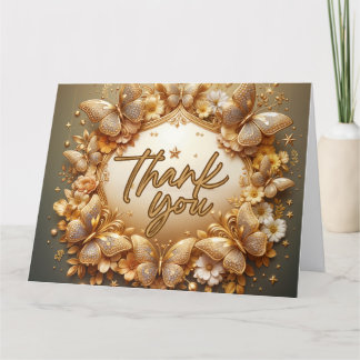 Tarjeta de agradecimiento a la mariposa