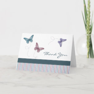 Tarjeta de agradecimiento a la mariposa