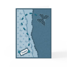 Tarjeta de agradecimiento a la mariposa