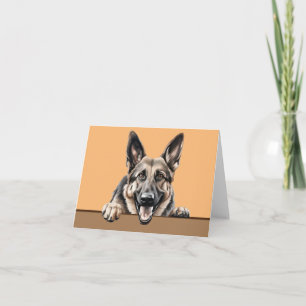 Tarjeta de agradecimiento a la Mascota alemana de