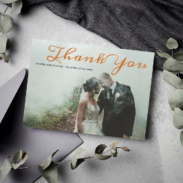 Tarjeta de agradecimiento a la Naranja gótica de H