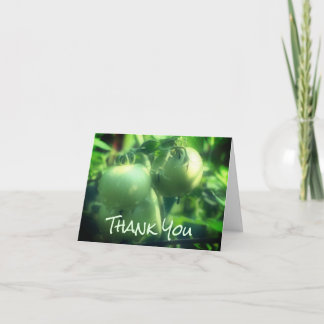 Tarjeta de agradecimiento a la naturaleza de los t