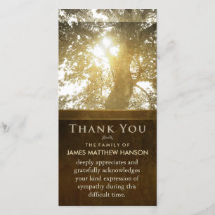 Tarjeta de agradecimiento a la nostalgia de los ár