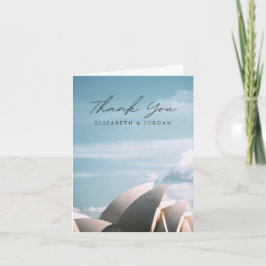 Tarjeta de agradecimiento a la Ópera de Sídney Bla