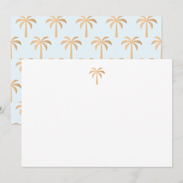 Tarjeta de agradecimiento a la Palm Tree Tropical  (Anverso / Reverso)