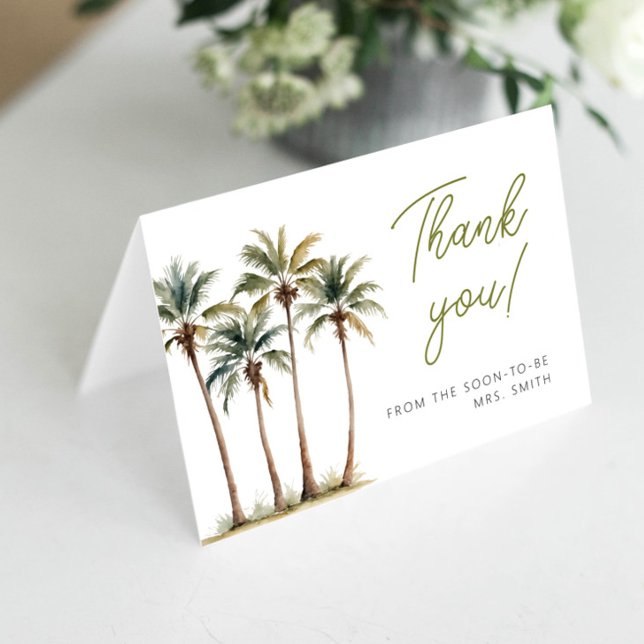 Tarjeta De Agradecimiento A La Palm Tropical Y Bea (Subido por el creador)