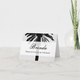 Tarjeta de agradecimiento a la palmera por ser mi 