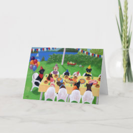 Tarjeta de agradecimiento a la pintura de Fiesta d