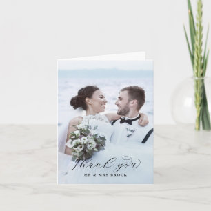 Tarjeta de agradecimiento a la plantilla de fotos