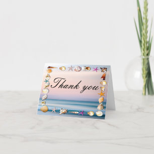 Tarjeta De Agradecimiento A La Playa Tropical De A