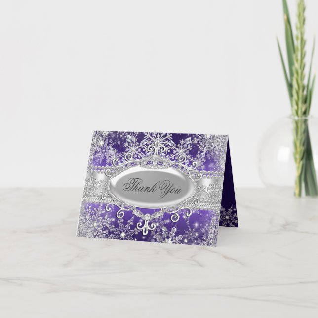 Tarjeta de agradecimiento a la princesa púrpura in (Anverso)