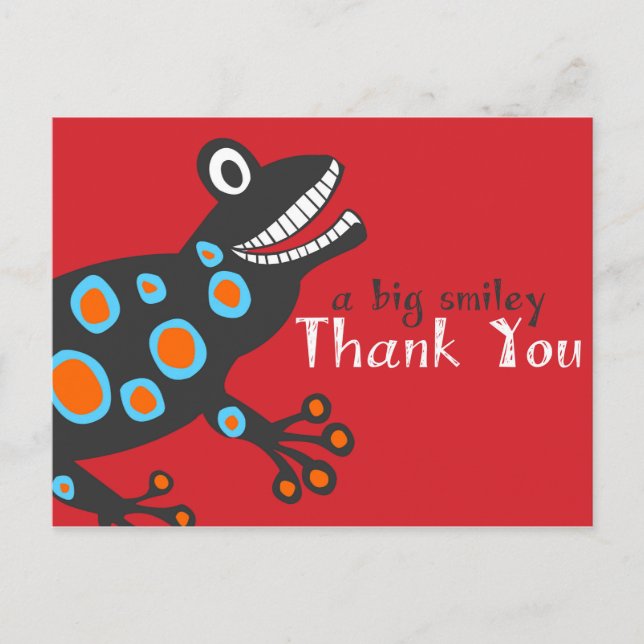 Tarjeta de agradecimiento a la rana (Anverso)