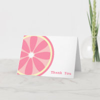 Tarjeta de agradecimiento a la rebanada rosa de li