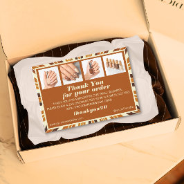 Tarjeta de agradecimiento a la Rústica Rejilla de 