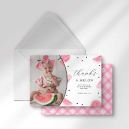 Tarjeta de agradecimiento a la sandía