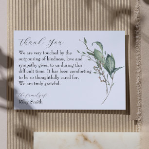 Tarjeta de agradecimiento a la sucursal de acuarel