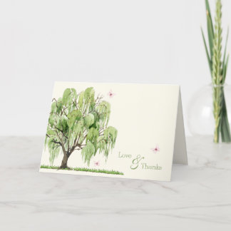 Tarjeta de agradecimiento a la suite Boda Willow