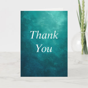 Tarjeta de agradecimiento a la textura Verde azula