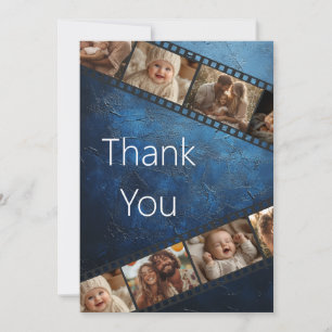 Tarjeta de agradecimiento a la tira de película az