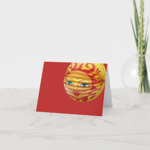 Tarjeta de agradecimiento a Lampignon Face Lantern