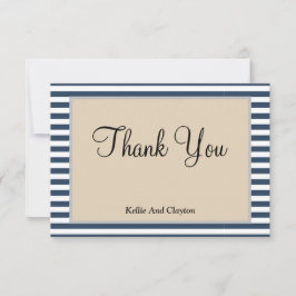 Tarjeta de agradecimiento a las bandas azules clás