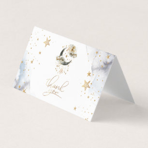 Tarjeta de agradecimiento a las estrellas de la lu
