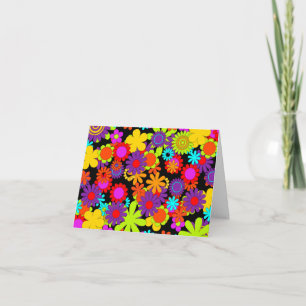 Tarjeta de agradecimiento a las flores